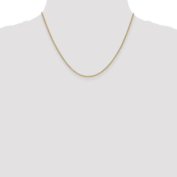 1.5mm, 14k Yellow Gold, Solid Anchor Link Chain Necklace, 18 Inch - Picture 2 of 8